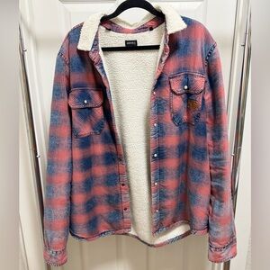 Men’s Buffalo David Bitton Sherpa-Lined Flannel Jacket